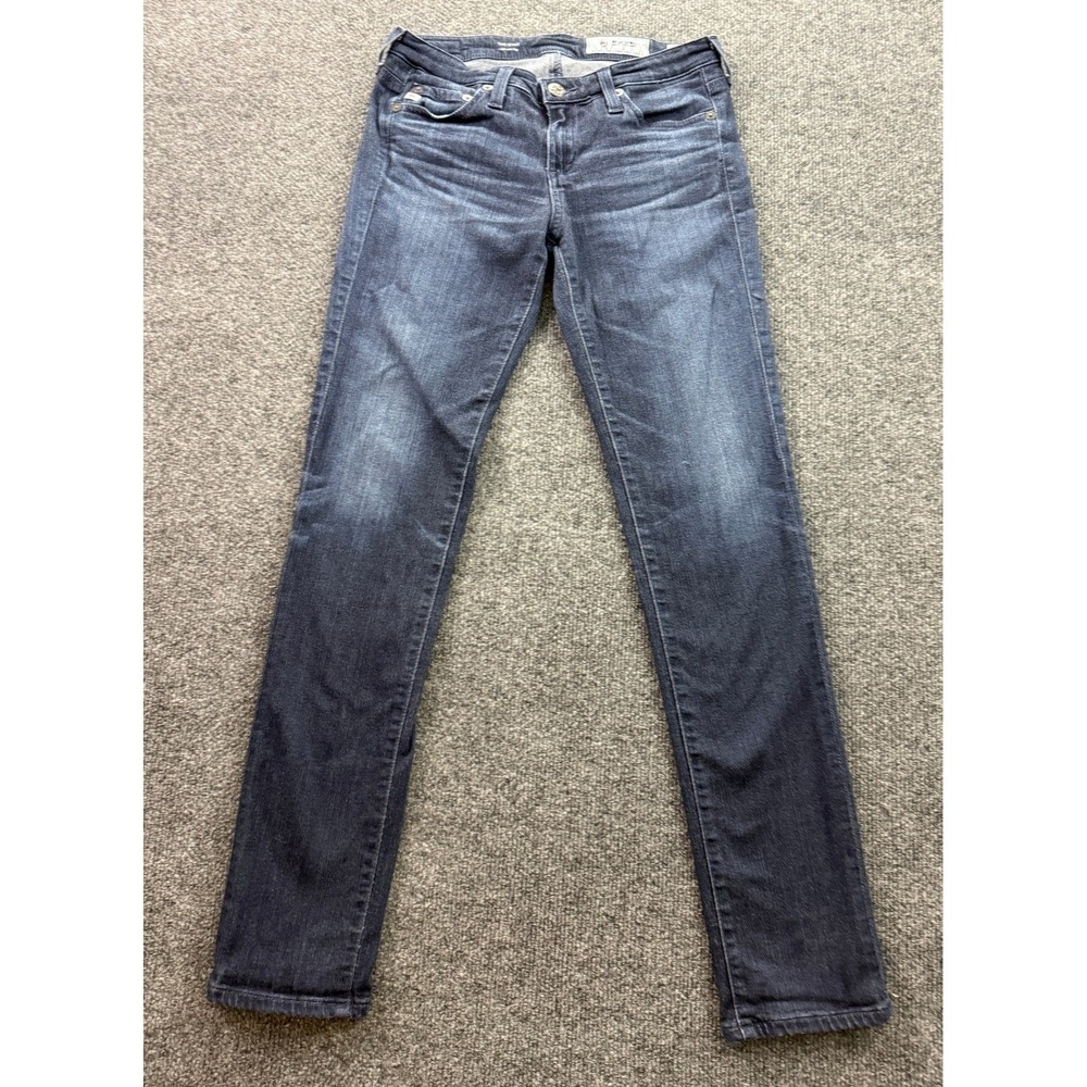 AG Adriano Goldschmied The Stilt Cigarette Leg Jeans Dark Wash 25R